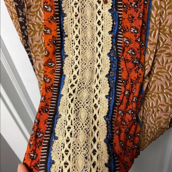 Miss Me Vintage Lace Boho Hippie Dress Size Medium - Picture 5 of 7